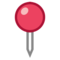 Round Pushpin emoji on HTC
